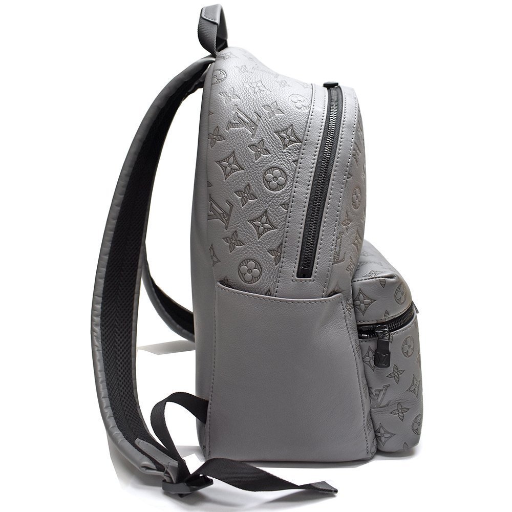 Louis Vuitton Backpack Monogram Gray Leather Calf… - image 3